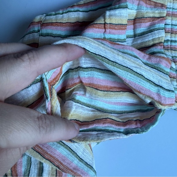 BILLABONG New Waves 2 Cotton Pants Size Large Stripped Tan - Picture 6 of 9